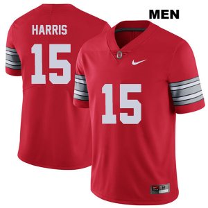 Men's NCAA Ohio State Buckeyes Jaylen Harris #15 College Stitched 2018 Spring Game Authentic Nike Red Football Jersey IY20F78RA